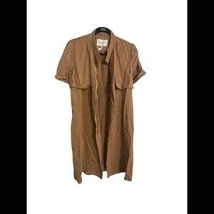 BCBGeneration Women's Brown Mid-Length Lightweight Duster Style  Jacket JK2